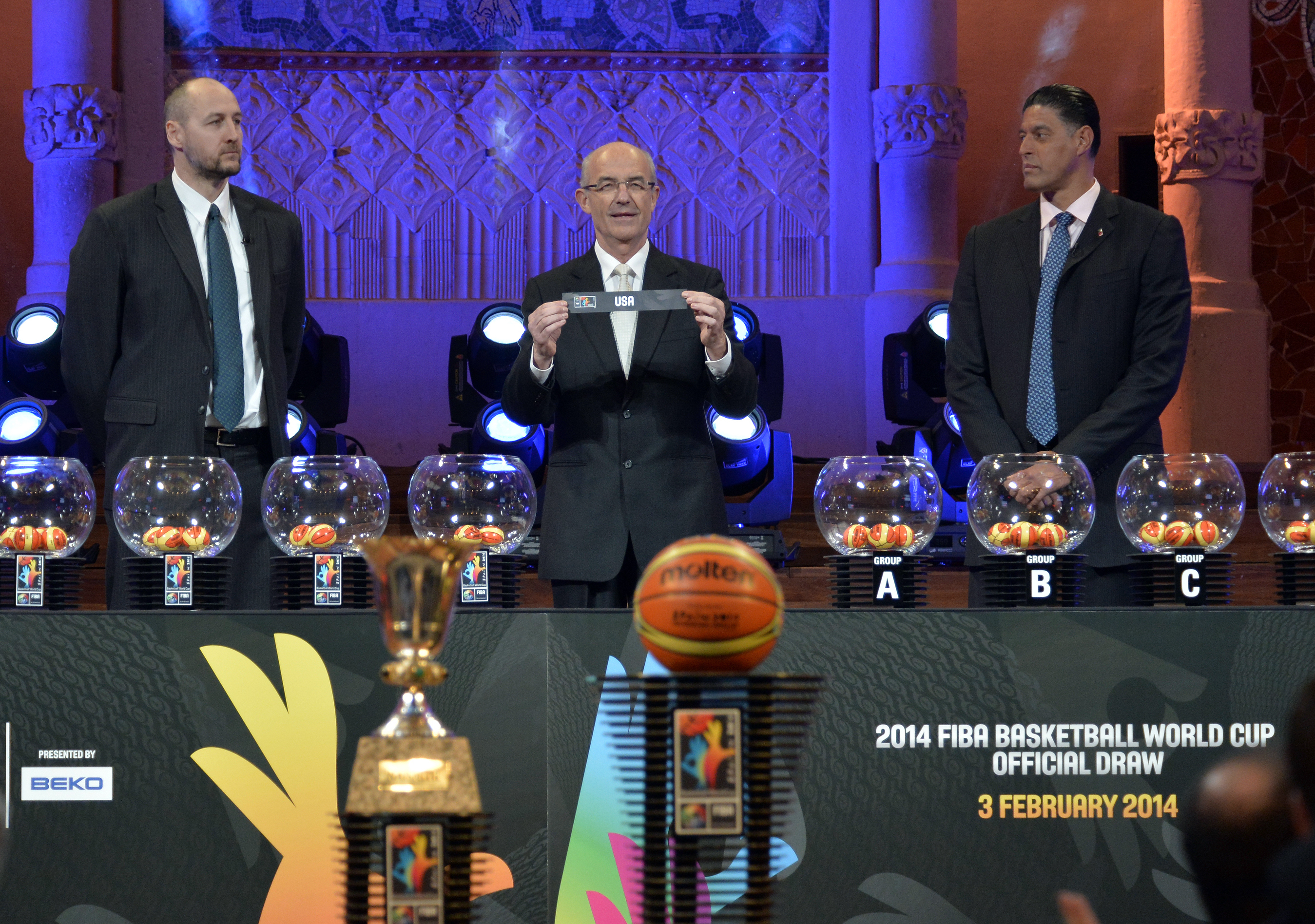 Draw results for 2014 FIBA Basketball World Cu..
