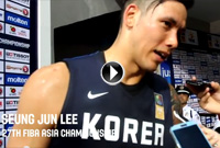 Seung Jun Lee Interview - 27th FIBA Asia Champ..